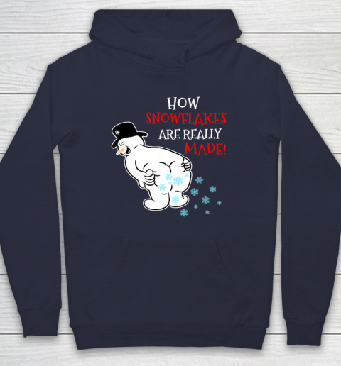 Funny Snowman How Snowflake Are Really Made Christmas Cutome Hoodie 2