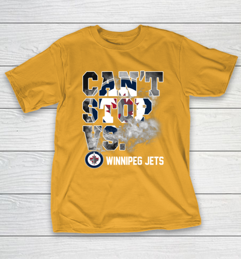 NHL Winnipeg Jets Hockey Can't Stop Vs T-Shirt 2
