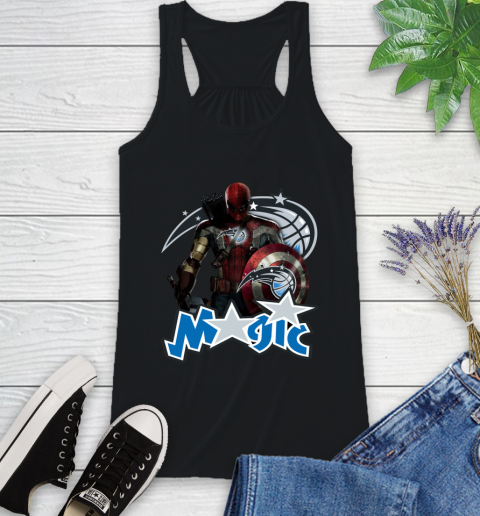 Philadelphia 76ers NBA Basketball Captain America Thor Spider Man Hawkeye Avengers Racerback Tank 2