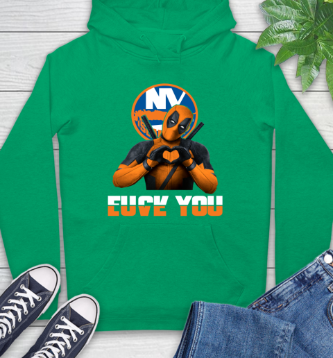 NHL New York Islanders Deadpool Love You Fuck You Hockey Sports Hoodie 8