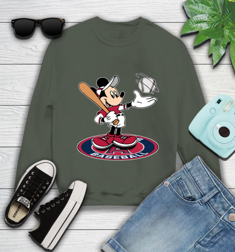 MLB Baseball Los Angeles Angels Cheerful Mickey Disney Shirt Youth Sweatshirt 9