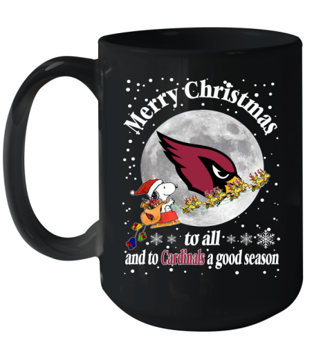 Arizona Cardinals Merry Christmas To All And To Cardinals A Good Season NFL Football Sports Ceramic Mug 15oz