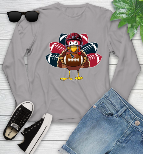Houston Texans Turkey Thanksgiving Day Youth Long Sleeve 5