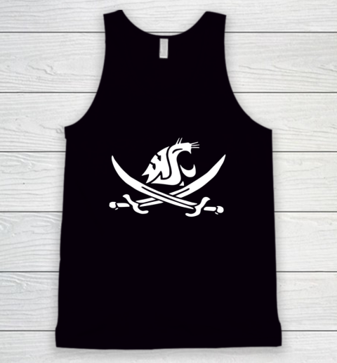 WSU Pirate Shirt Mike Leach WSU Pirate Sword Tank Top