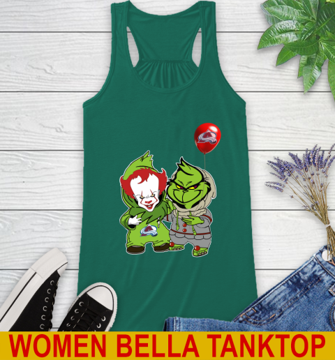 Colorado Avalanche Baby Pennywise Grinch Christmas NHL Hockey Racerback Tank 7