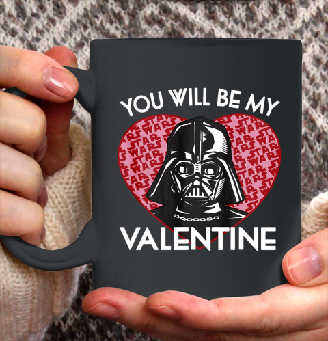 Star Wars You Will Be My Valentine Darth Vader Ceramic Mug 11oz