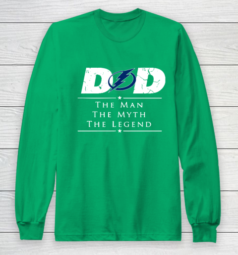 Tampa Bay Lightning NHL Ice Hockey Dad The Man The Myth The Legend Long Sleeve T-Shirt 4