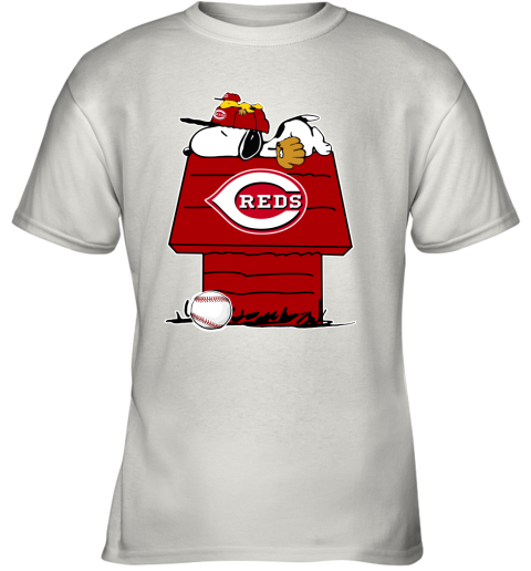 Custom Cincinnati Reds Youth Red Backer T-Shirt 