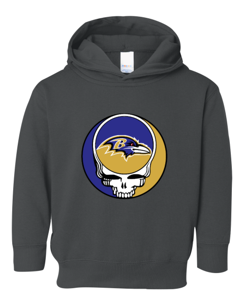 Baltimore Ravens x Grateful Dead Toddler Pullover Fleece Hoodie