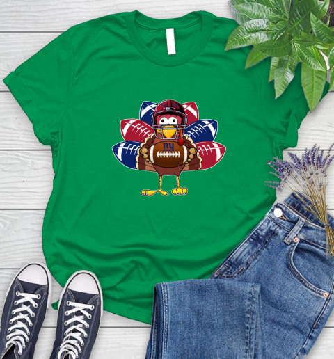 New York Giants Turkey Thanksgiving Day Women's T-Shirt 6