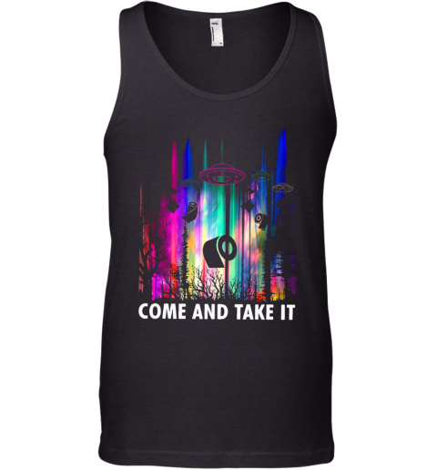 Come And Take It UFO Paper Tank Top