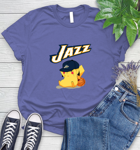 NBA Pikachu Basketball Sports Utah Jazz Women's T-Shirt 11