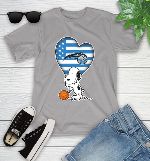 Orlando Magic NBA Basketball The Peanuts Movie Adorable Snoopy Youth T-Shirt 4