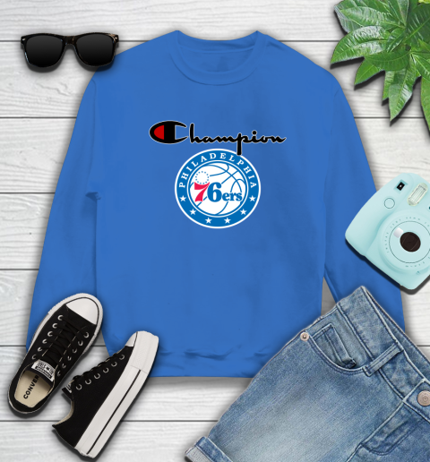 NBA Basketball Philadelphia 76ers Champion Shirt Sweatshirt 5