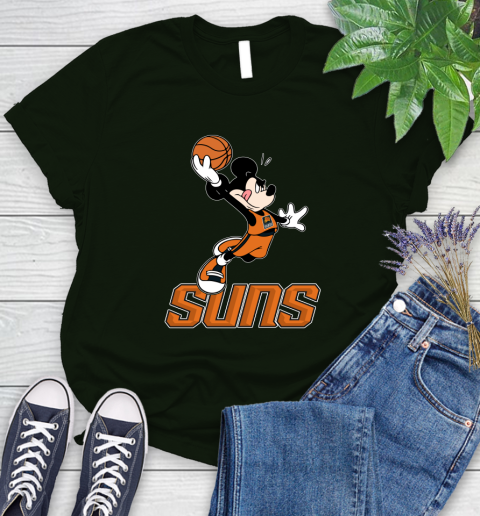 NBA Basketball Phoenix Suns Cheerful Mickey Mouse Shirt Women's T-Shirt 6