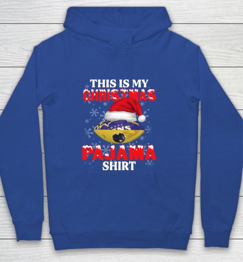 Baltimore Ravens This Is My Christmas Pajama Shirt NFL Youth Hoodie 6
