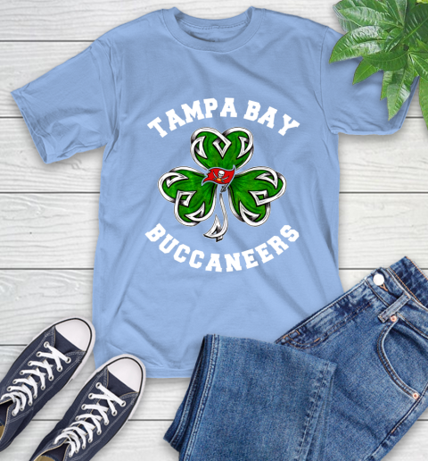 NFL Tampa Bay Buccaneers Three Leaf Clover St Patrick's Day Football Sports T-Shirt 12