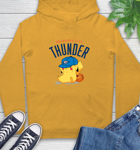 NBA Pikachu Basketball Sports Oklahoma City Thunder Hoodie 3