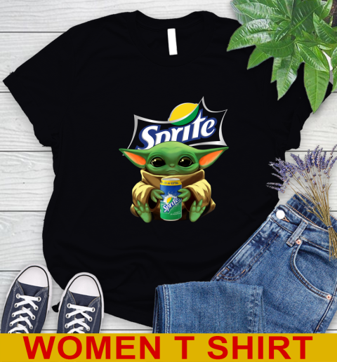 Star Wars Baby Yoda Hugs Sprite Soft Drink Shirt 90