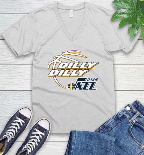NBA Utah Jazz Dilly Dilly Basketball Sports V-Neck T-Shirt