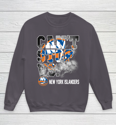NHL New York Islanders Hockey Can't Stop Vs Youth Sweatshirt 5