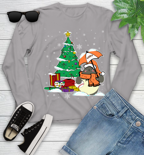 San Francisco Giants MLB Baseball Cute Tonari No Totoro Christmas Sports Youth Long Sleeve 5