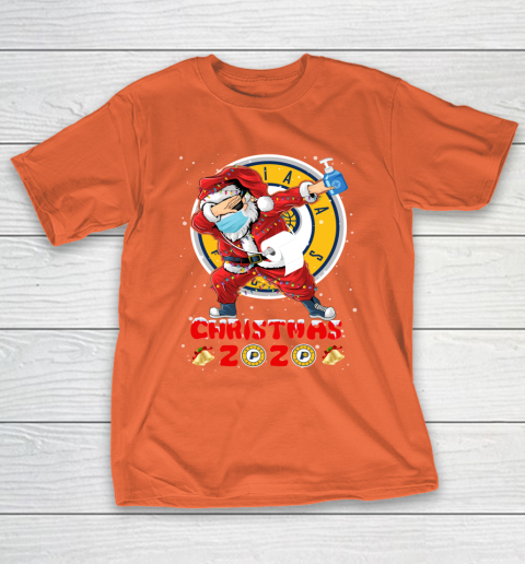 Indiana Pacers Funny Santa Claus Dabbing Christmas 2020 NBA T-Shirt 4