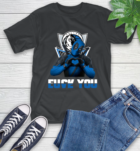 NBA Dallas Mavericks Deadpool Love You Fuck You Basketball Sports T-Shirt