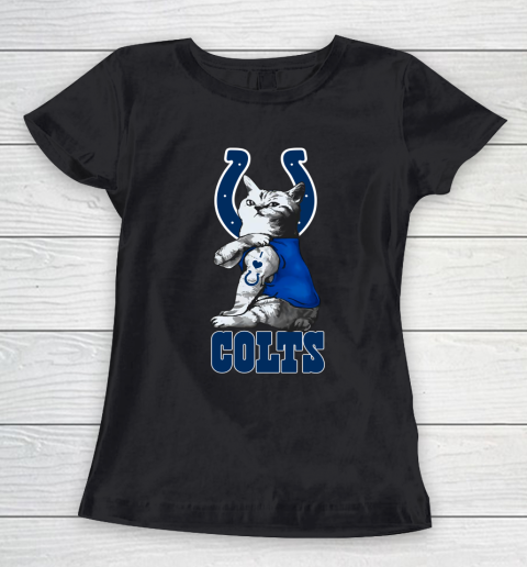NFL Football My Cat Loves Indianapolis Colts Women's T-Shirt