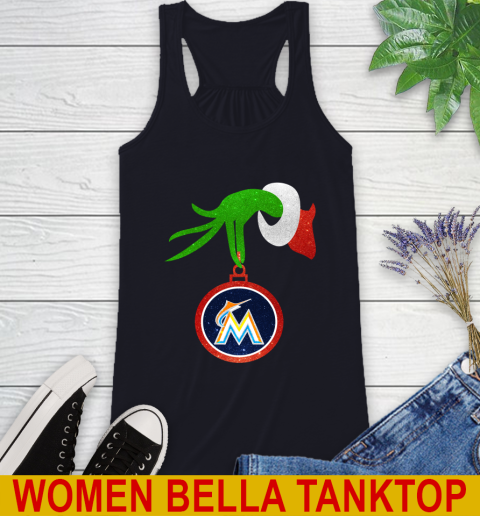 Miami Marlins Grinch Merry Christmas MLB Baseball Racerback Tank 10