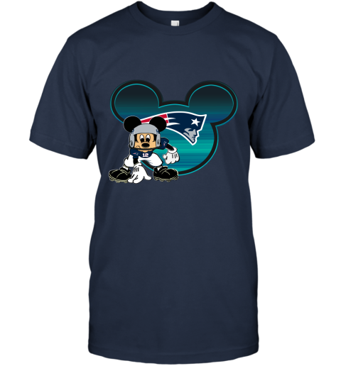NFL New England Patriots Mickey Mouse Disney Football T Shirt HGE7WYmWVYl classic t shirt 2 95 151514 front navy