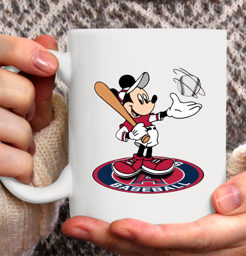MLB Baseball Los Angeles Angels Cheerful Mickey Disney Shirt Ceramic Mug 15oz 2