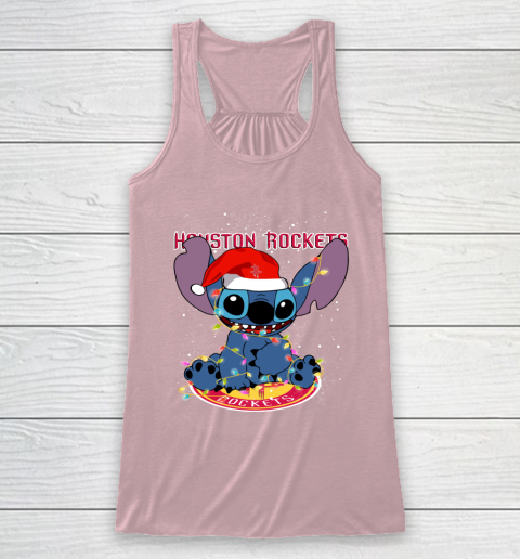 Houston Rockets NBA noel stitch Basketball Christmas Racerback Tank 5