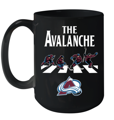 NHL Hockey Colorado Avalanche The Beatles Rock Band Shirt Ceramic Mug 15oz