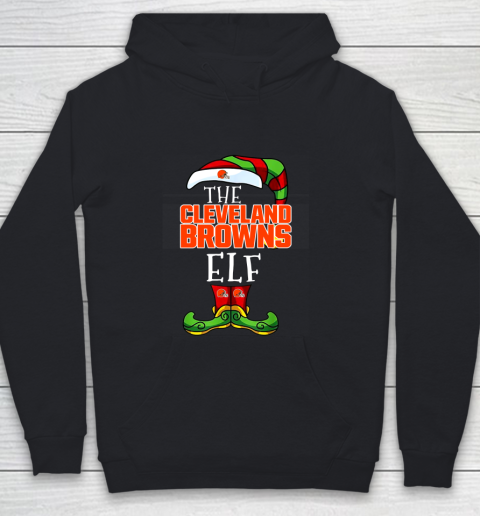 Cleveland Browns Christmas ELF Funny NFL Youth Hoodie