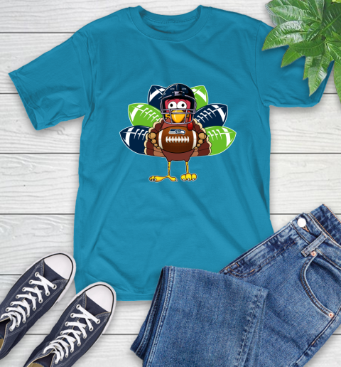 Seattle Seahawks Turkey Thanksgiving Day T-Shirt 8