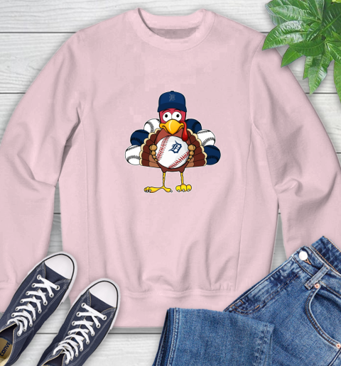 Detroit Tigers Turkey thanksgiving Sweatshirt 9
