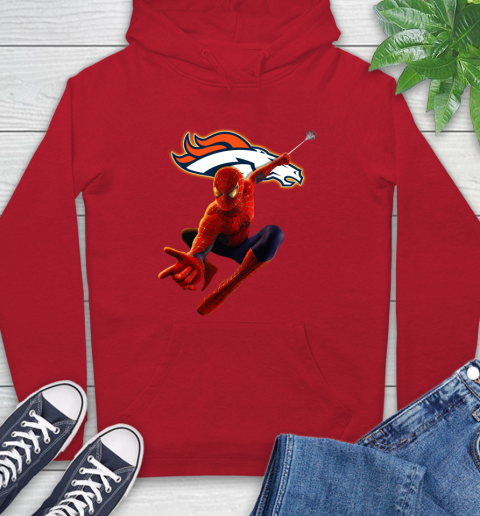 NFL Spider Man Avengers Endgame Football Denver Broncos Hoodie 10