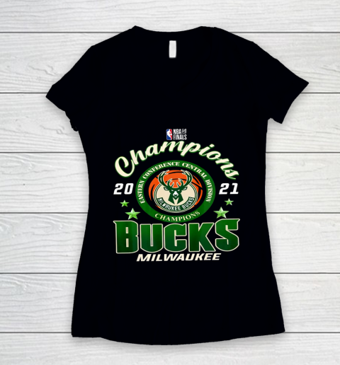 Milwaukee Bucks Championship shirt NBA championship shirt Women's V-Neck T-Shirt