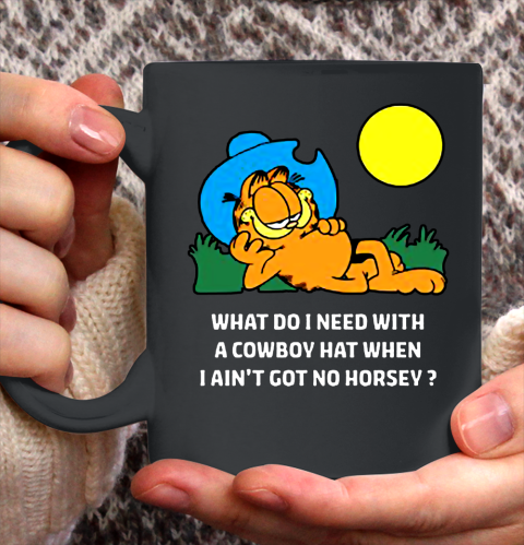 Garfield Cowboy When I die I May Not Go To Heaven Garfield Ceramic Mug 11oz