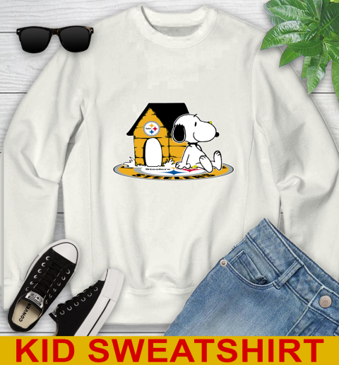 NFL Football Pittsburgh Steelers Snoopy The Peanuts Movie Shirt Youth Sweatshirt