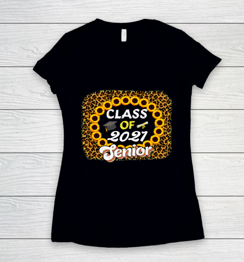 Class of 2021 Sunflower  Great gift for anyone of the class of 2021 Women's V-Neck T-Shirt