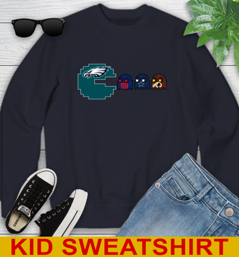 Philadelphia Eagles NFL Football Pac Man Champion Youth Sweatshirt 3