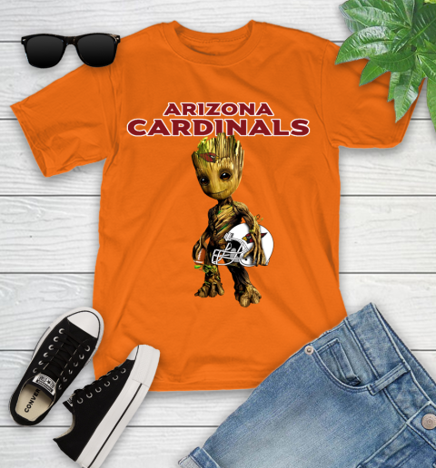 Arizona Cardinals NFL Football Groot Marvel Guardians Of The Galaxy Youth T-Shirt 7