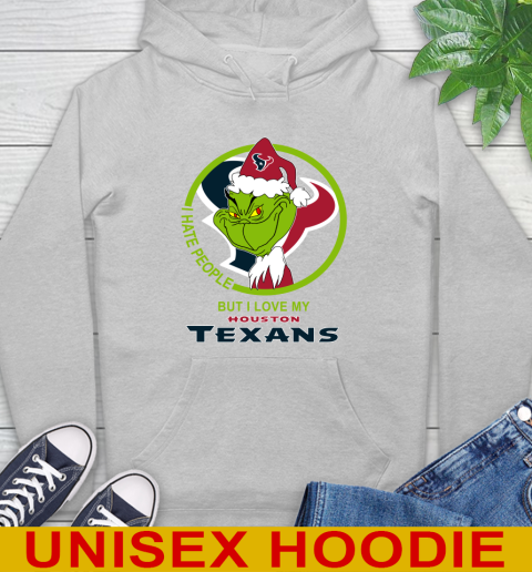 Houston Texans NFL Christmas Grinch I Hate People But I Love My Favorite Football Team Hoodie 6