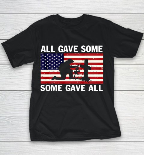 Veteran Shirt All Gave Some Some Gave All Veteran Memorial s Day Youth T-Shirt