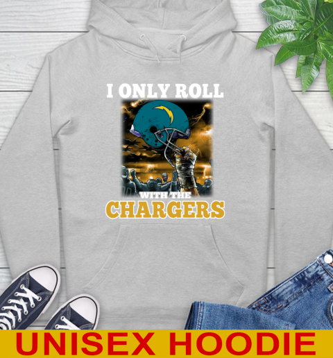 Los Angeles Chargers NFL Football I Only Roll With My Team Sports Hoodie 6