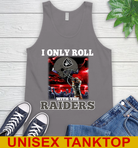 Oakland Raiders NFL Football I Only Roll With My Team Sports Tank Top 6
