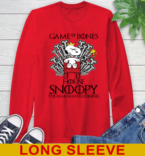 Game of bones house snoopy the mailman is coming tshirt 55