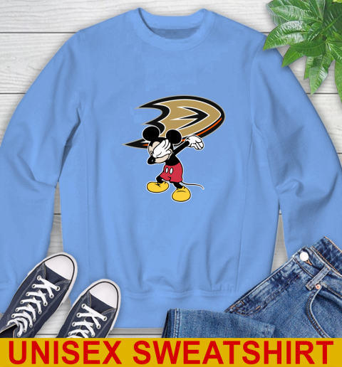 Anaheim Ducks NHL Hockey Dabbing Mickey Disney Sports Sweatshirt 11
